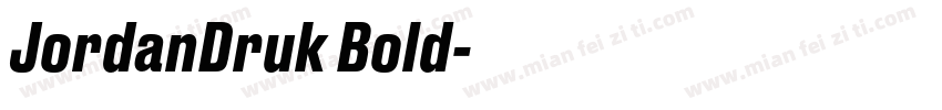 JordanDruk Bold字体转换